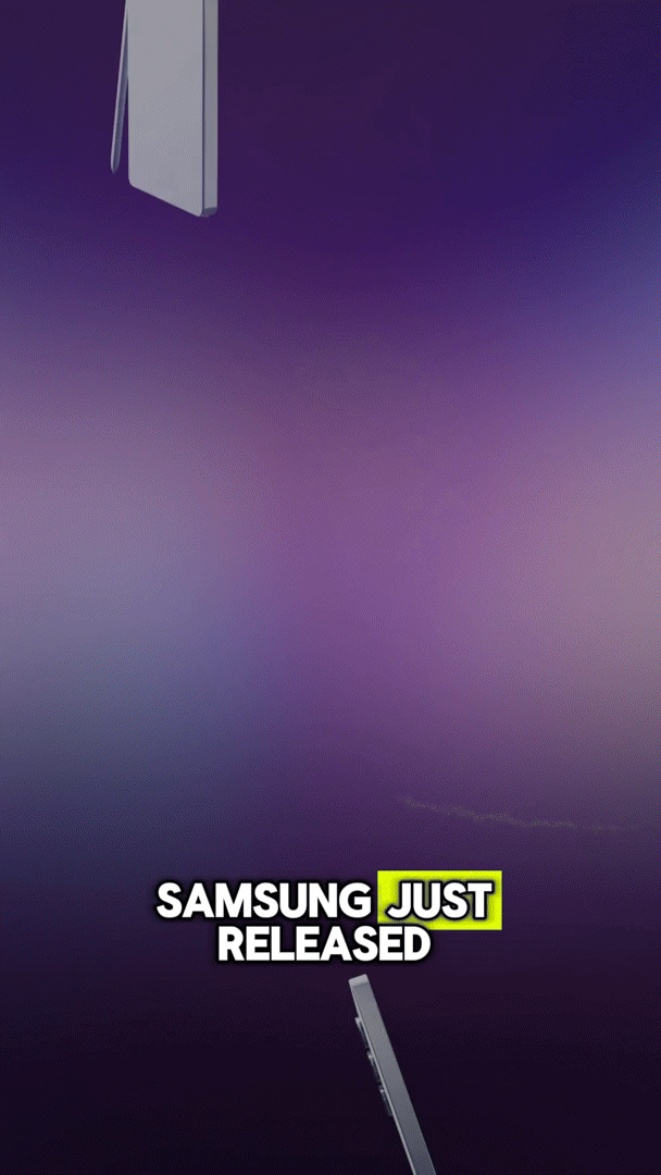 Samsung unveils new smartphone features with exciting animation.